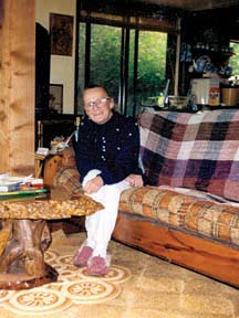 PRIMROSE LANE: Rosemarie at her home on Savary Island, where she ran a B&B and a candy shop.